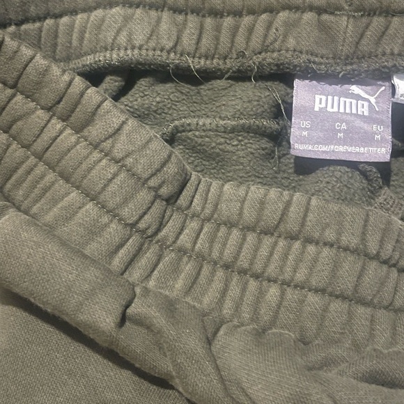 Puma Kids Camo Trim Joggers - Olive Green - Picture 7 of 8